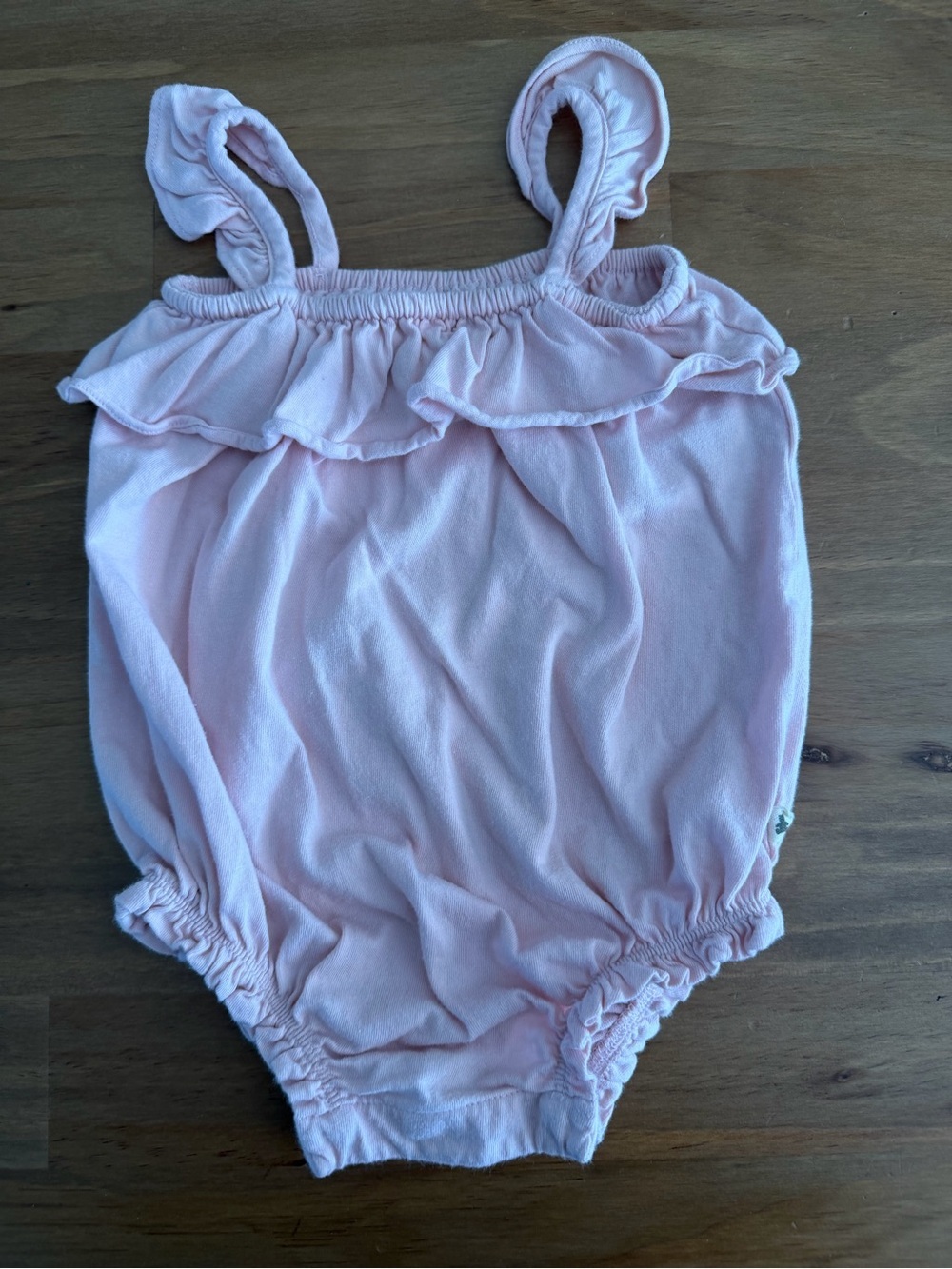 GAP Baby Pink Sleeveless Cotton Romper Size 6-12M